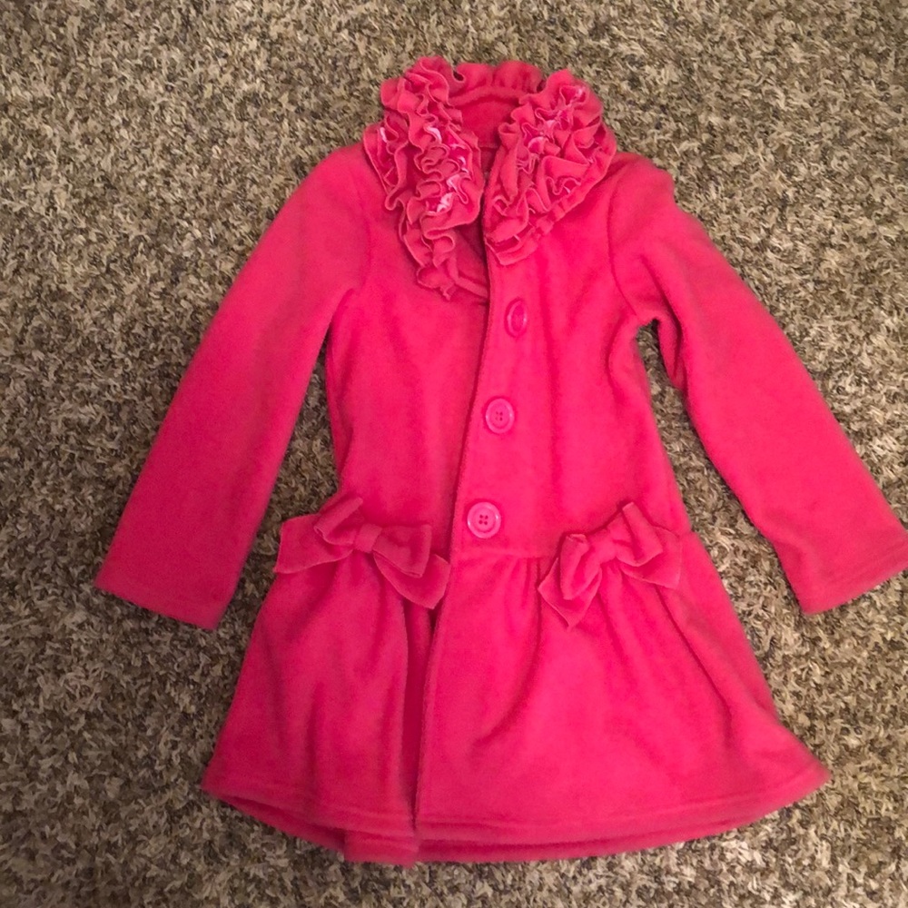 Pink dress coat